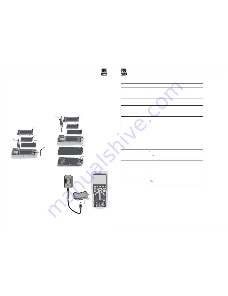 RS PRO HS-608 Instruction Manual Download Page 14