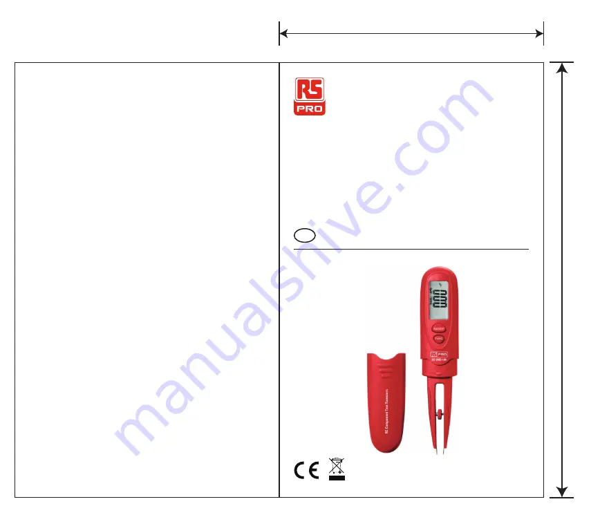 RS PRO SMD-100 Скачать руководство пользователя страница 1