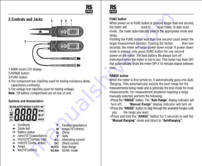 RS PRO SMD-100 Скачать руководство пользователя страница 3