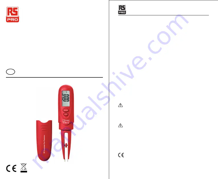 RS PRO SMD-100 Скачать руководство пользователя страница 7