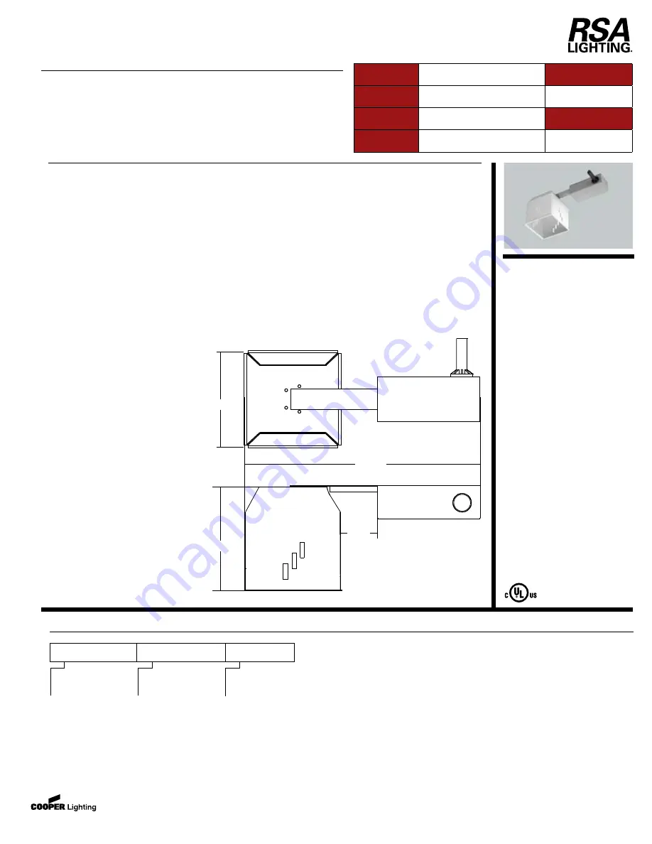 RSA Lighting ACT955RMMH Скачать руководство пользователя страница 1