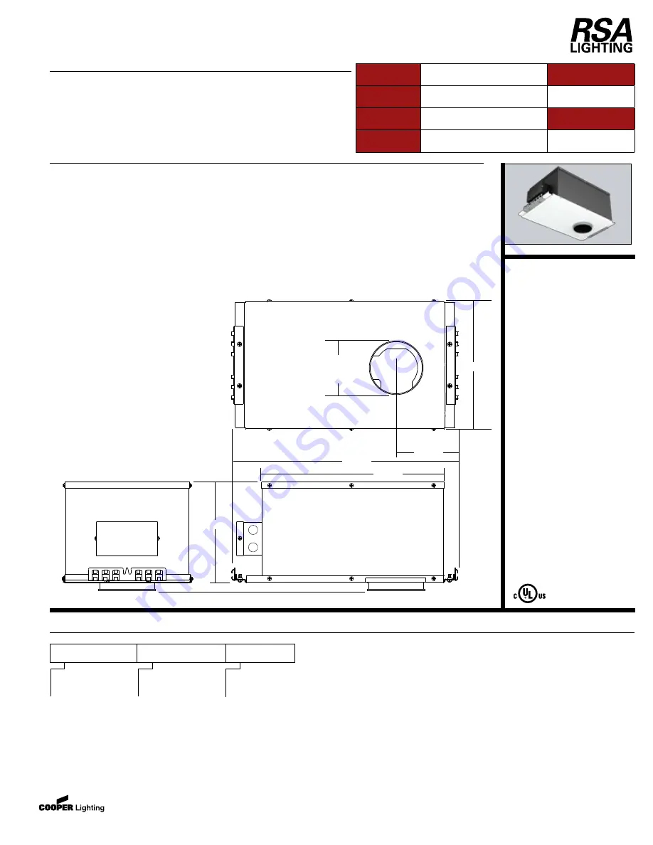 RSA Lighting MINI ACCURUS ACM502IC Скачать руководство пользователя страница 1