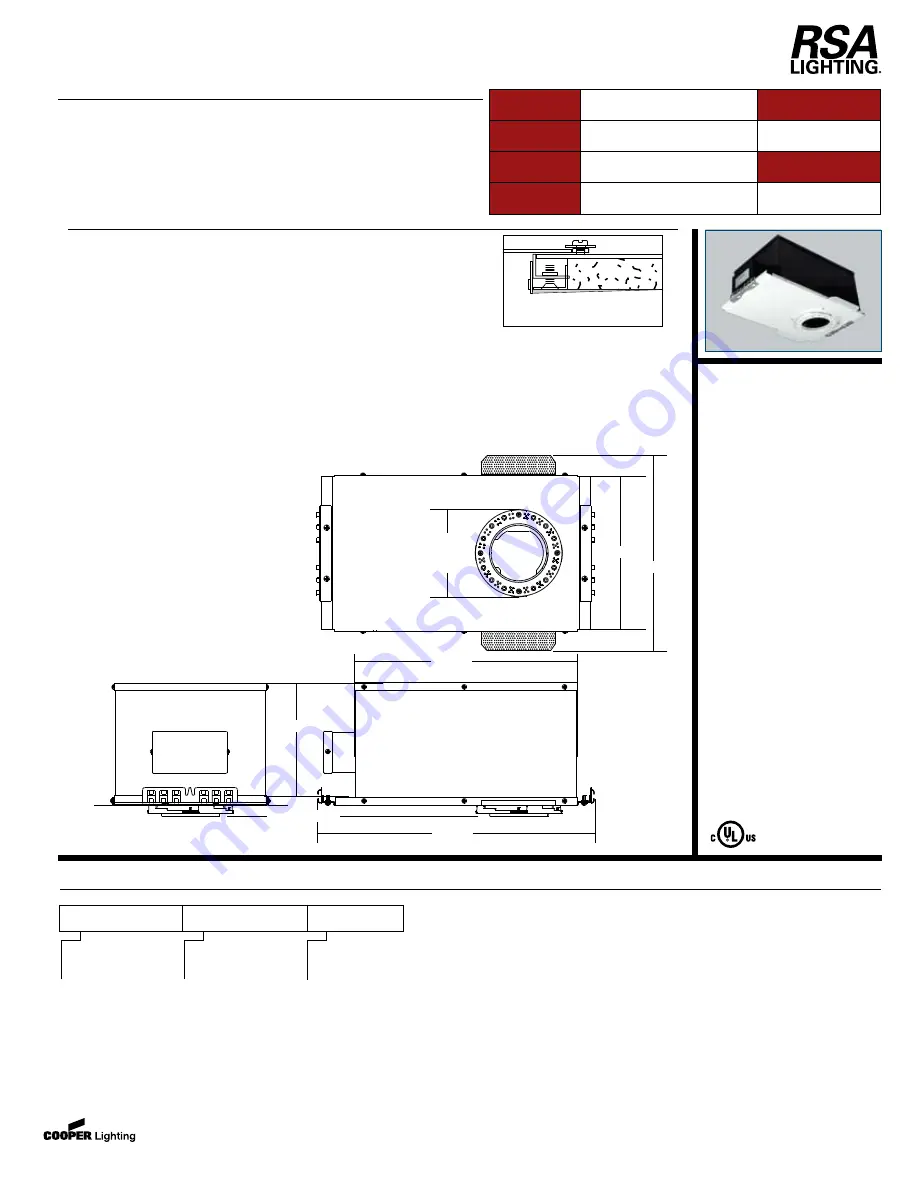 RSA Lighting QCT-902-IC Specification Download Page 1