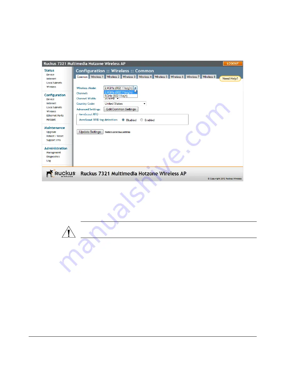 Ruckus Wireless ZoneFlex 7363 Скачать руководство пользователя страница 74