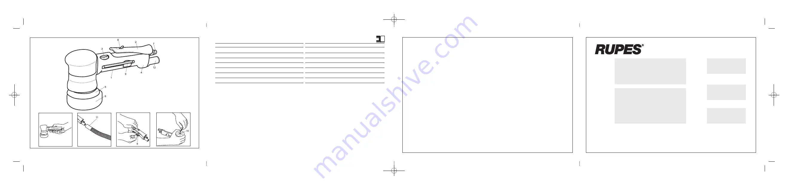 Rupes LHR75 Operating And Maintenance Instructions Manual Download Page 3