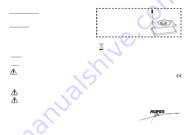 Rupes SSCA Original Operating And Maintenance Instructions Download Page 22