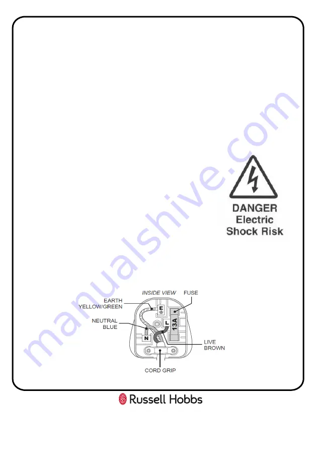 Russell Hobbs RHCF292B-ML Instruction Manual Download Page 17