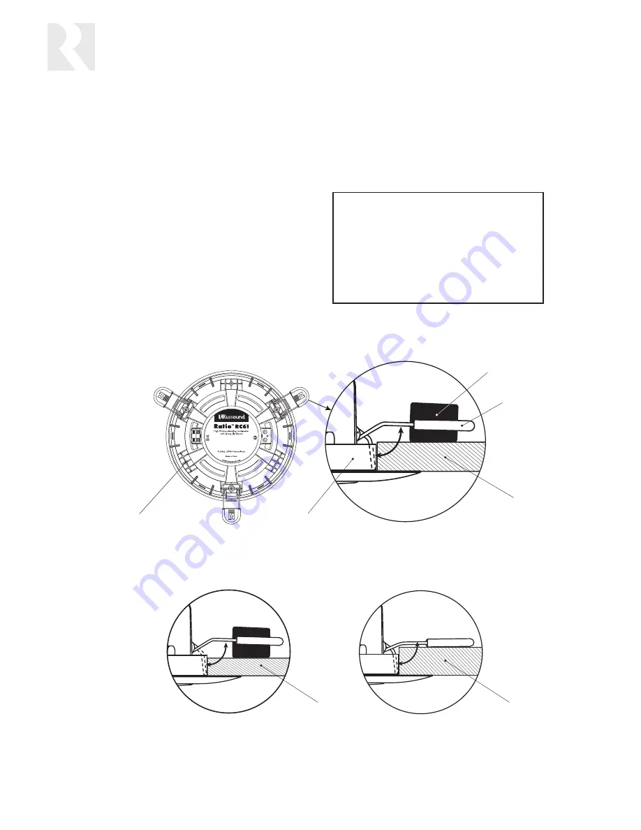 Russound RATIO RC61 Instruction Manual Download Page 2