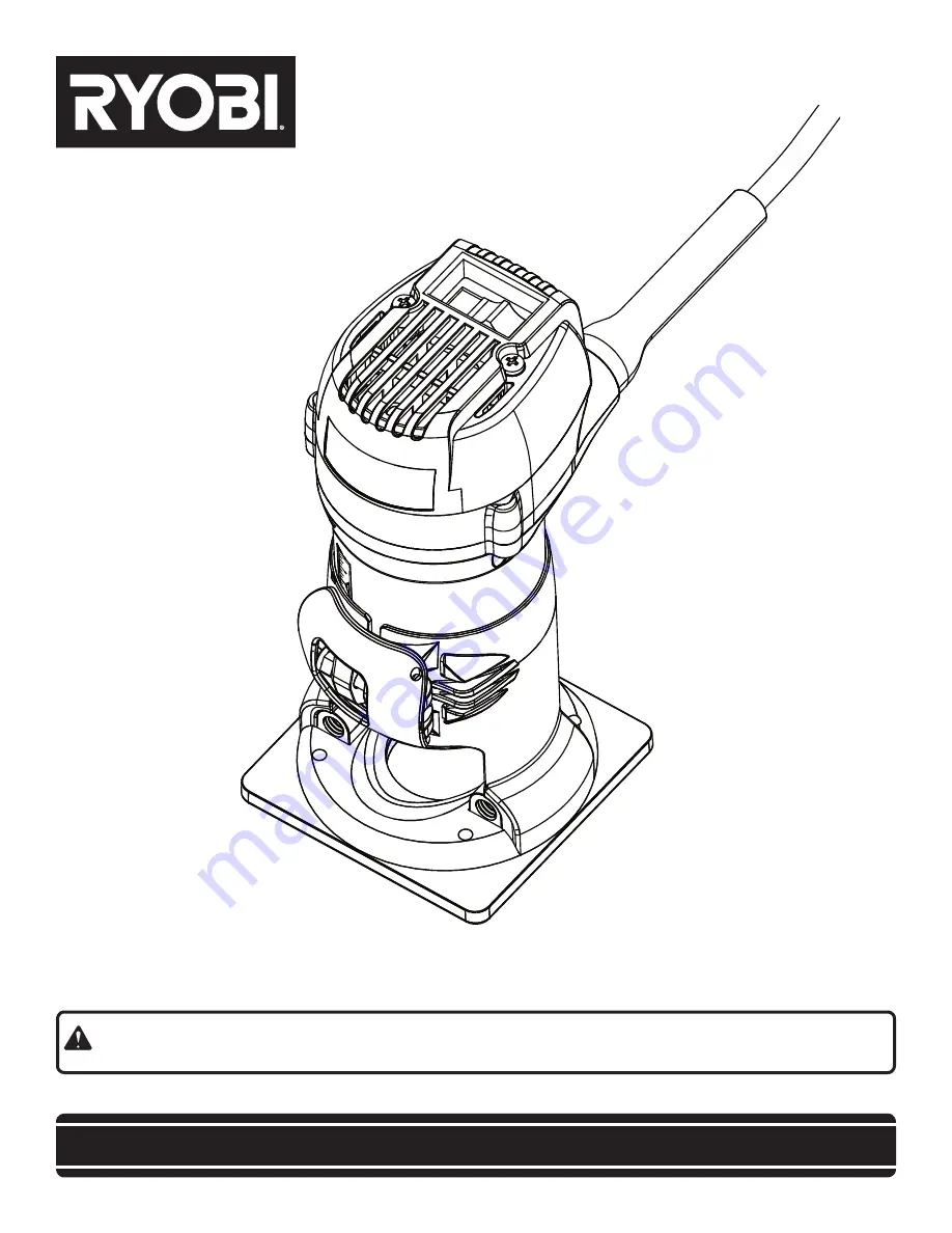 Ryobi TR45 Operator'S Manual Download Page 1