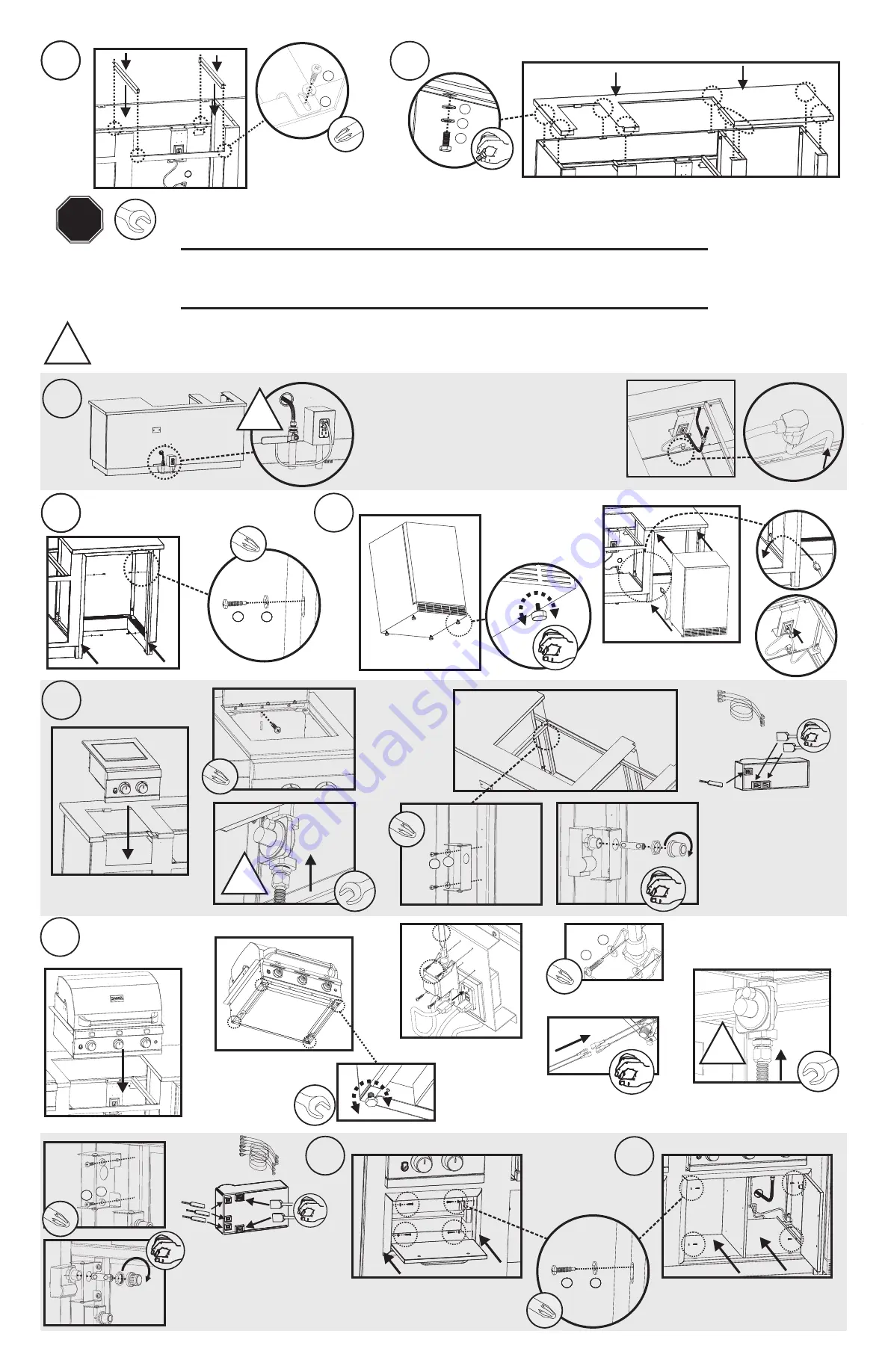 Saber Compact EZ Outdoor Kitchen R Series Assembly Instructions Download Page 2