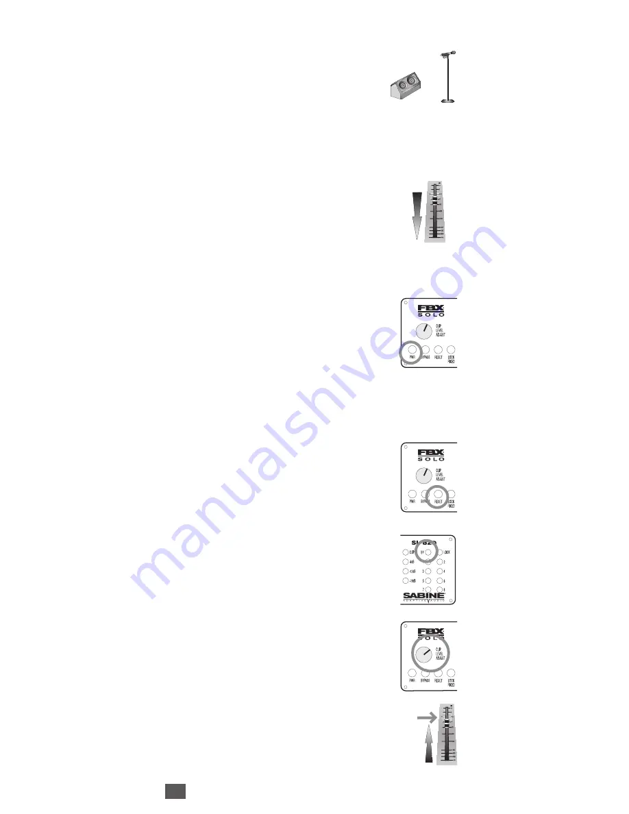 SABINE SL-820 Operating Manual Download Page 14