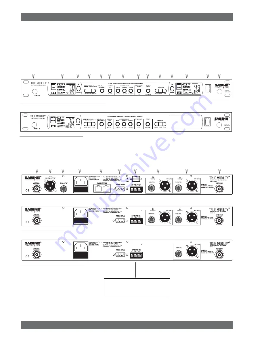 SABINE SW71-R User Manual Download Page 4