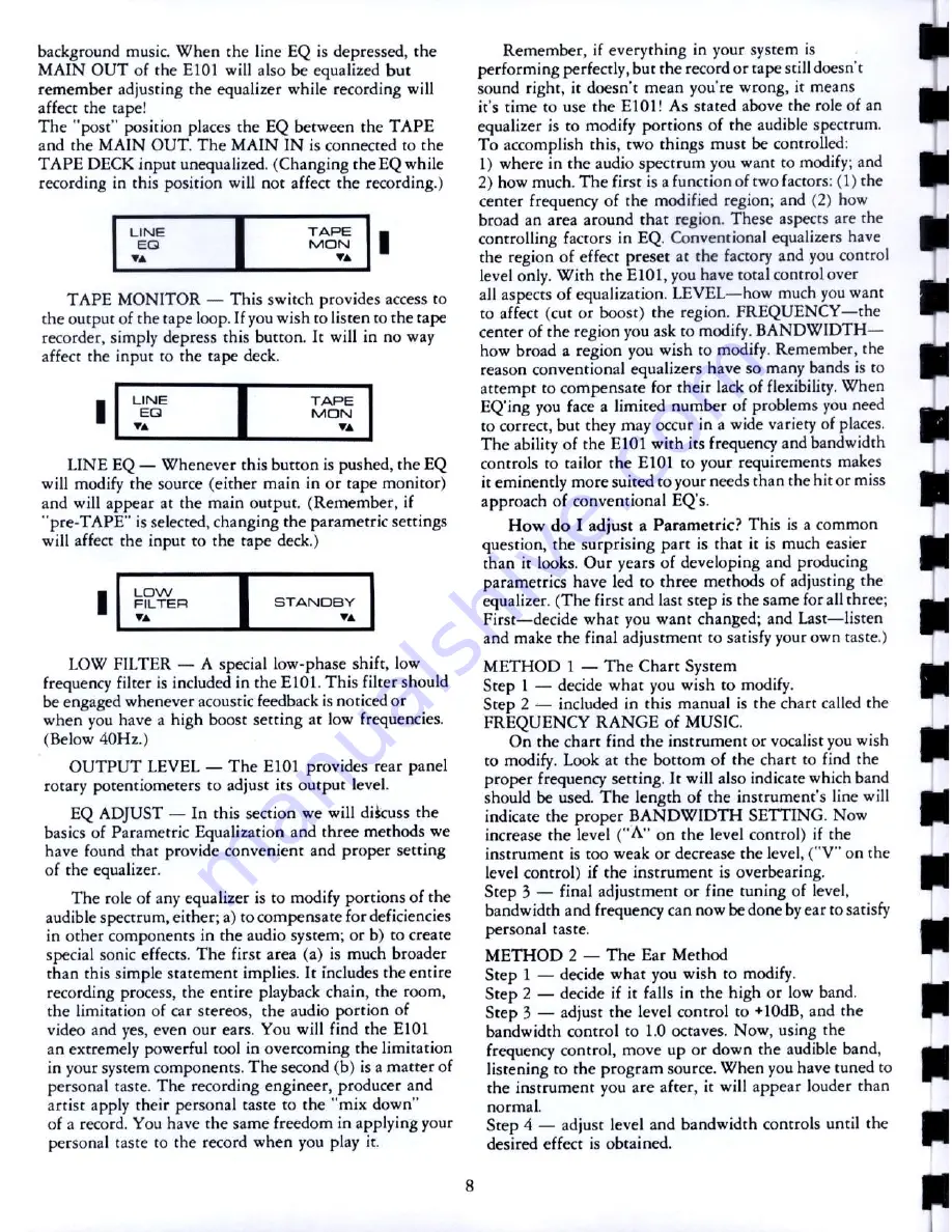 SAE E101 Owner'S Manual Download Page 9