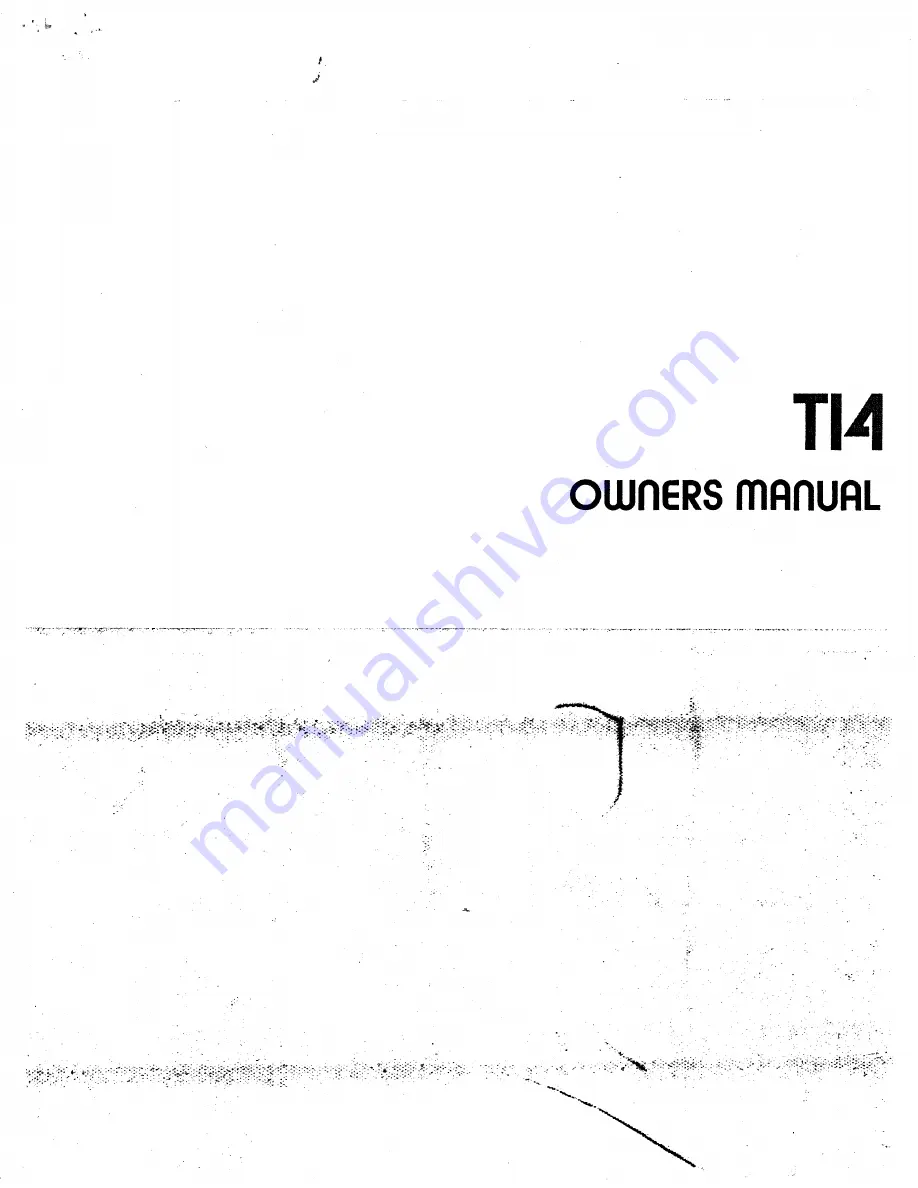 SAE Two T14 Owner'S Manual Download Page 1