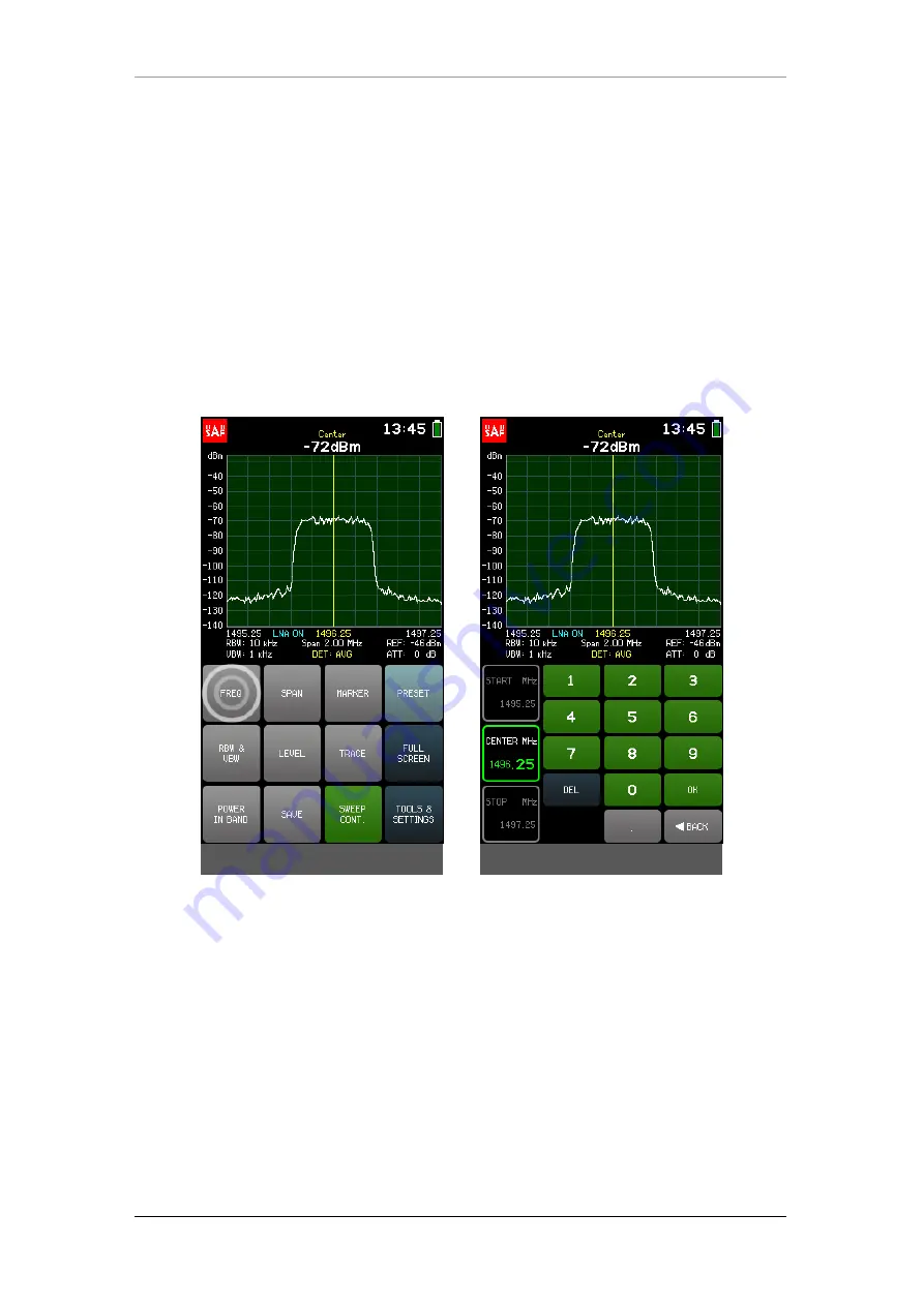 SAF 0.3-3 GHz Spectrum Compact Скачать руководство пользователя страница 9