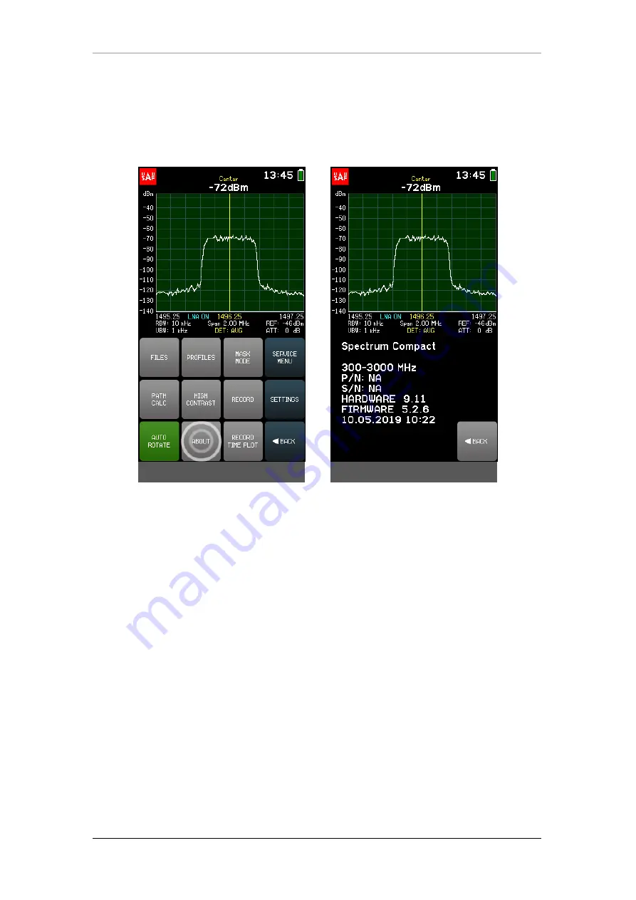 SAF 0.3-3 GHz Spectrum Compact User Manual Download Page 42