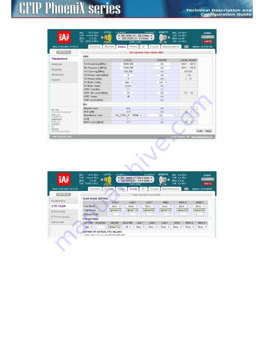 SAF CFIP PhoeniX C Technical Description Download Page 128