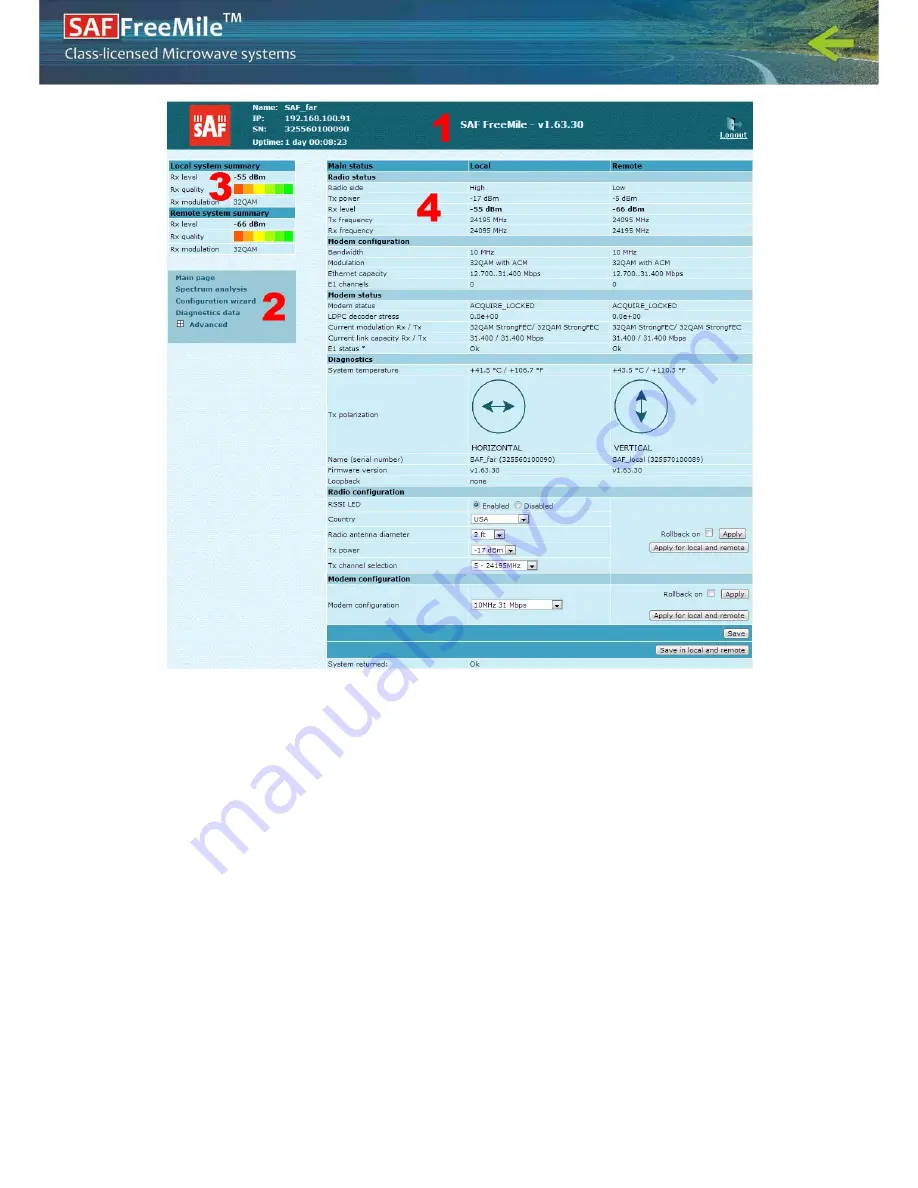 SAF FreeMile Series User Manual Download Page 18