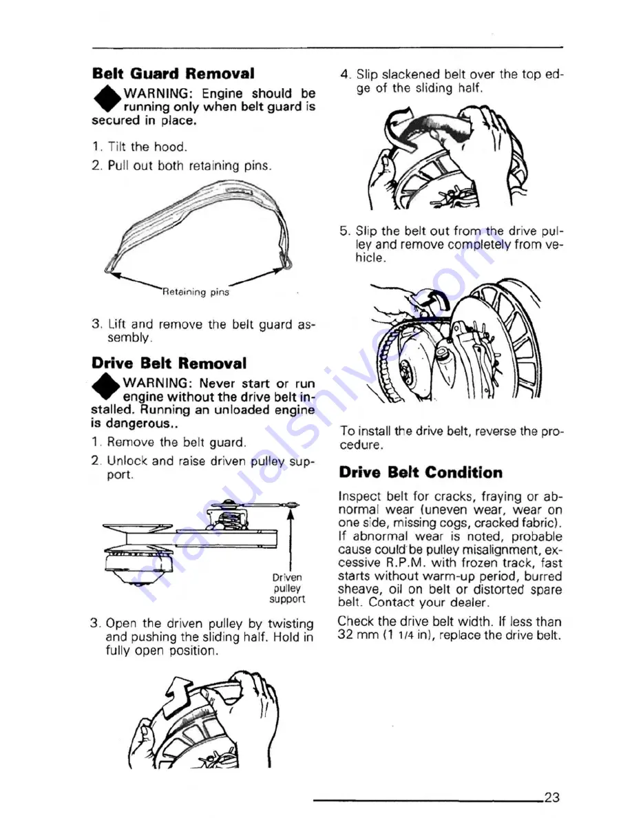 SAFARI Mirage 3 1985 Operator'S Manual Download Page 25