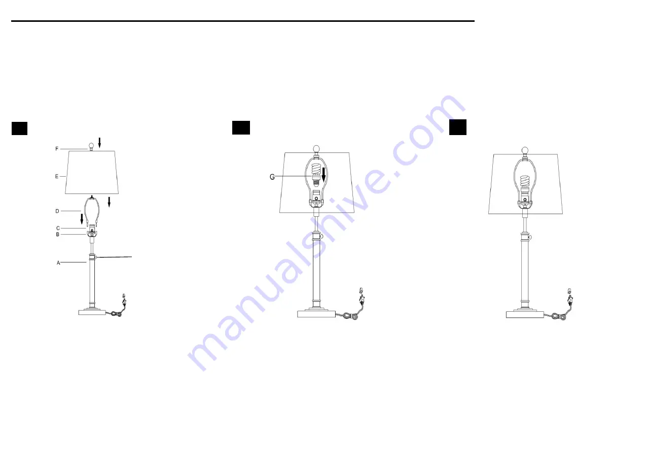 Safavieh Lighting JONES LIT4273A Скачать руководство пользователя страница 2