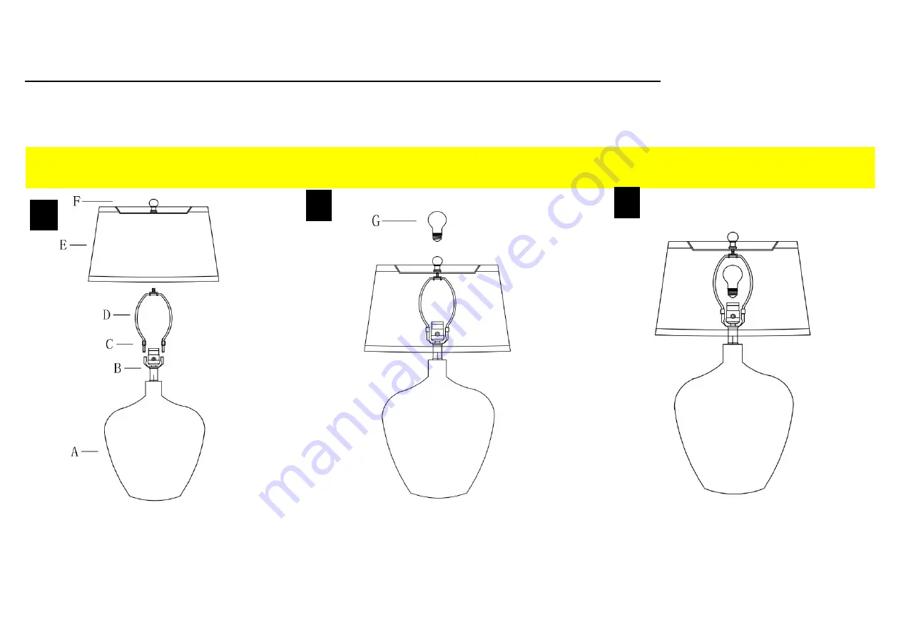 Safavieh Lighting ORLEN TBL4397A Скачать руководство пользователя страница 2