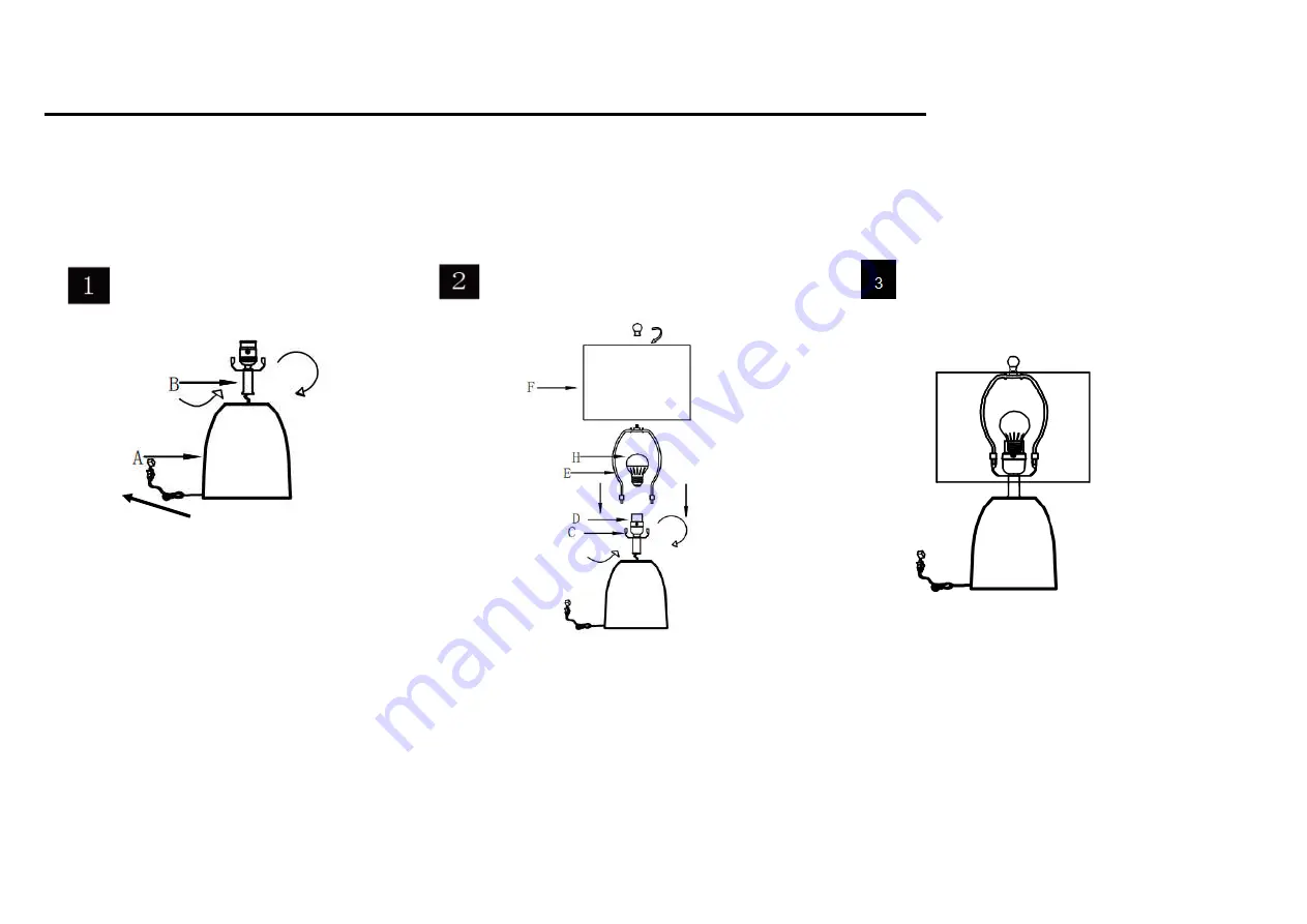 Safavieh Lighting TBL4426A Manual Download Page 2