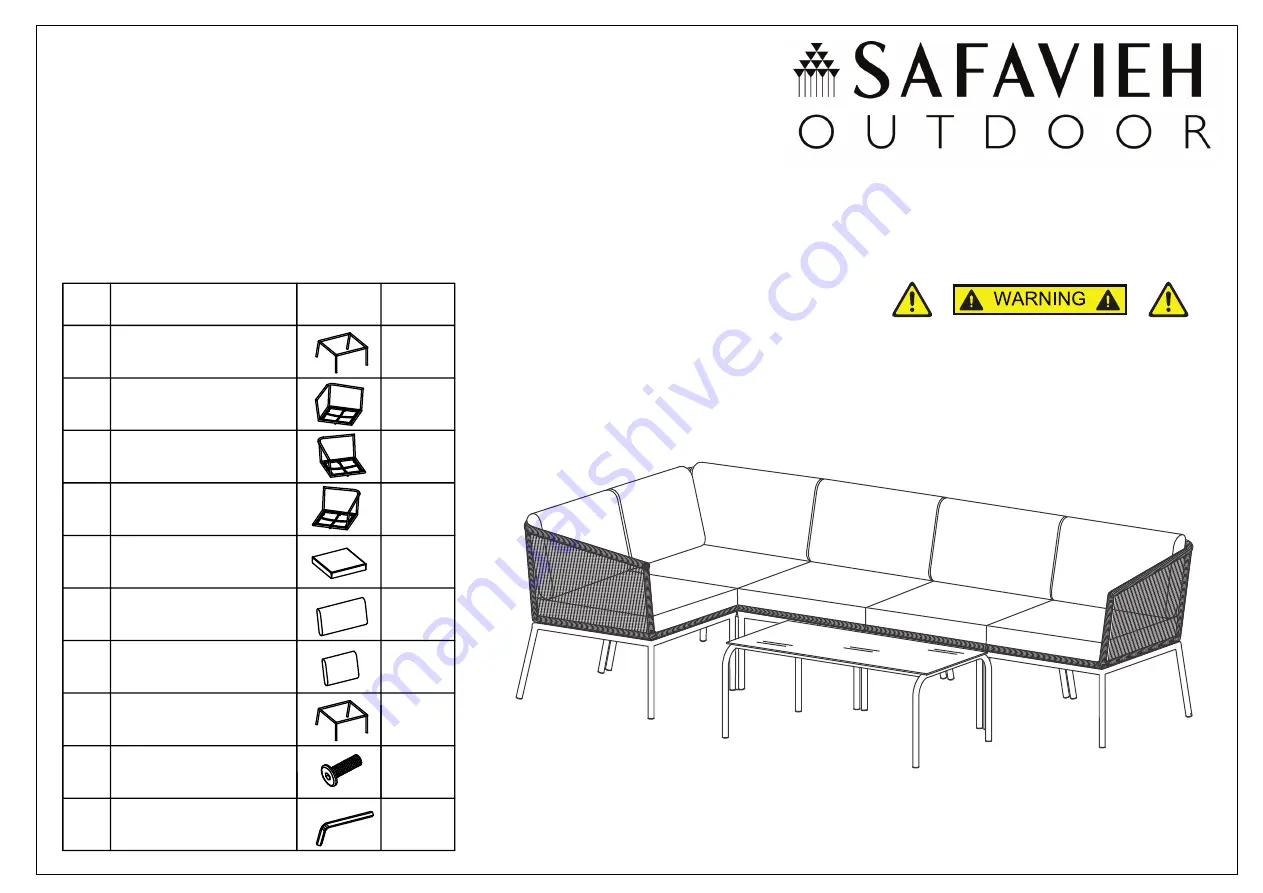 Safavieh Outdoor PAT7521-1 Manual Download Page 10