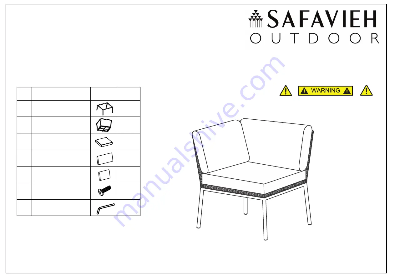 Safavieh Outdoor PAT7521-1 Manual Download Page 11