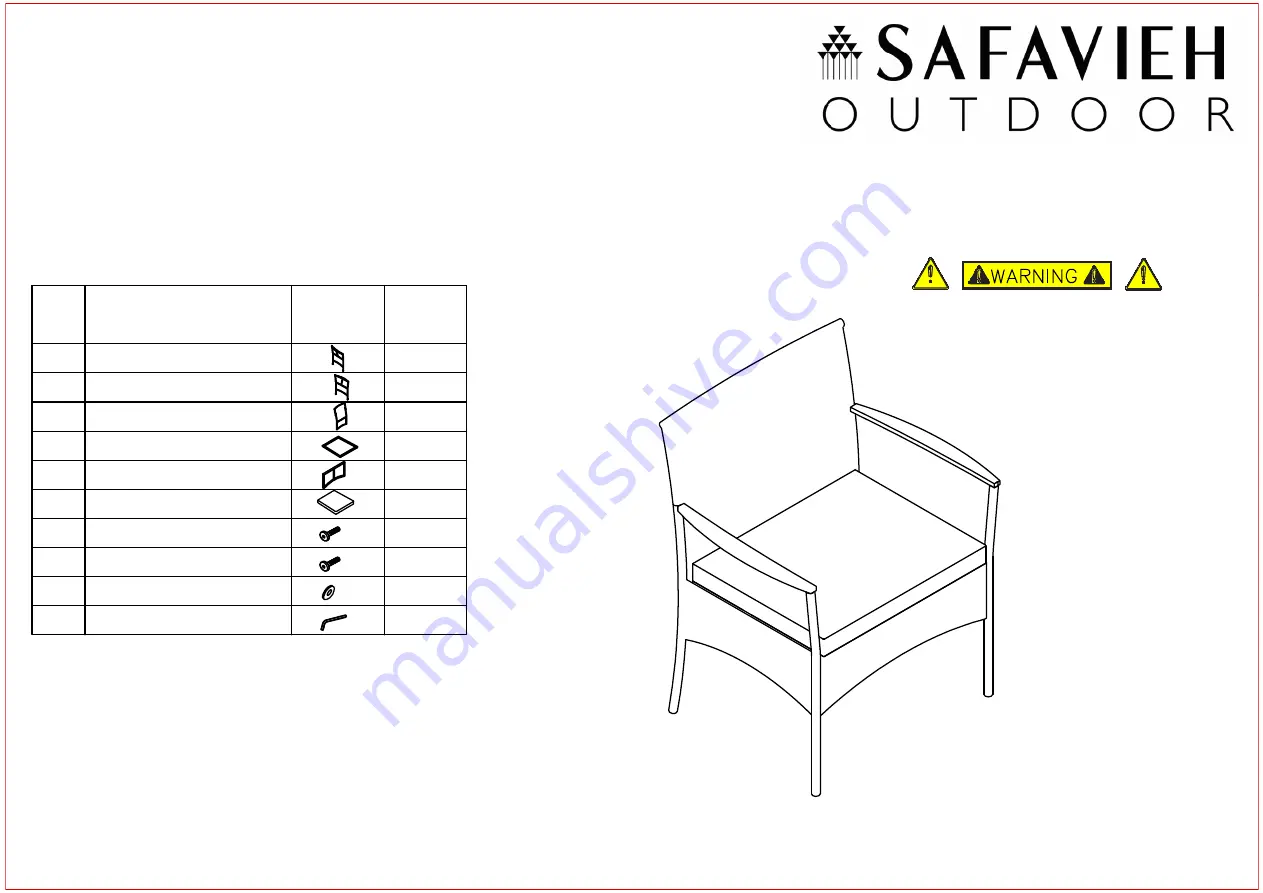 Safavieh Outdoor PAT7704-1/4 Quick Start Manual Download Page 5