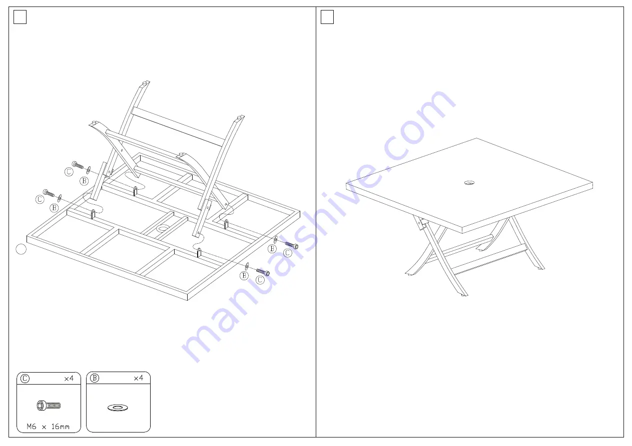 Safavieh Outdoor Samana Square PAT2002A Скачать руководство пользователя страница 3