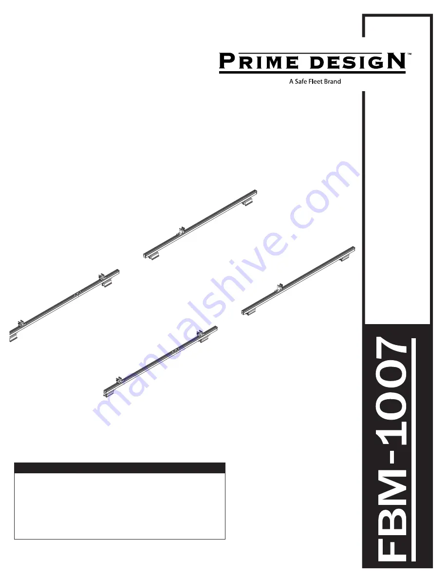 Safe Fleet Prime Design FBM-1007 Скачать руководство пользователя страница 1