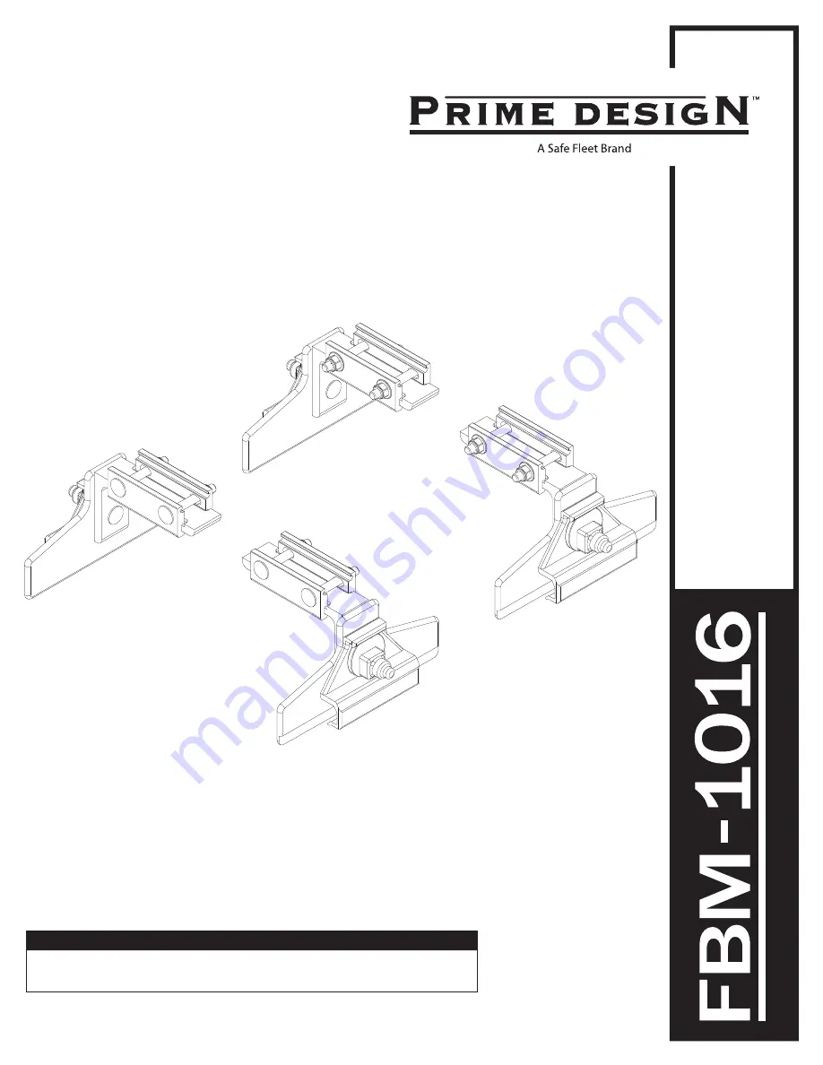 Safe Fleet PRIME DESIGN FBM-1016 Скачать руководство пользователя страница 1