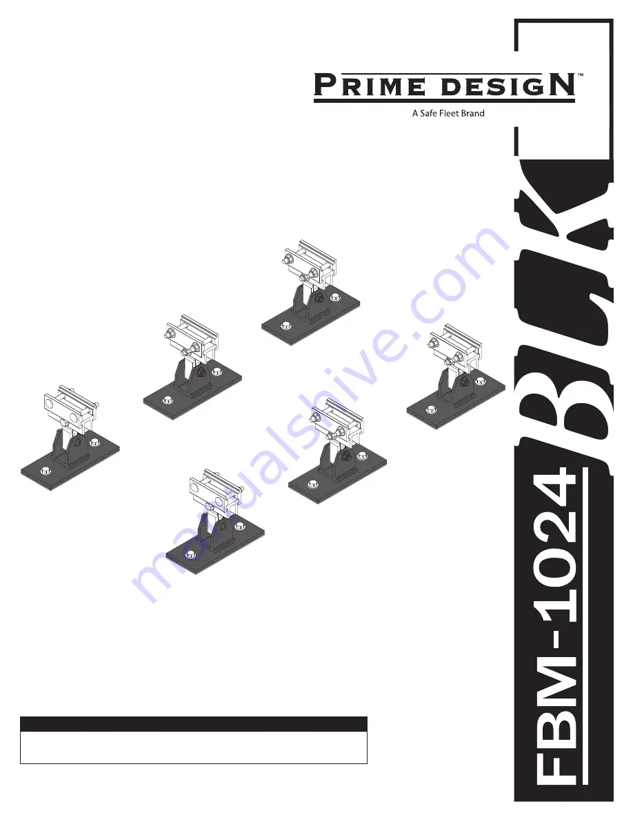 Safe Fleet PRIME DESIGN FBM-1024-BLK Скачать руководство пользователя страница 1