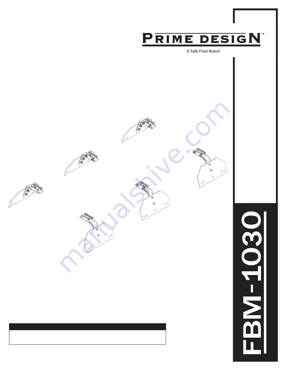 Safe Fleet Prime Design FBM-1030 Скачать руководство пользователя страница 1