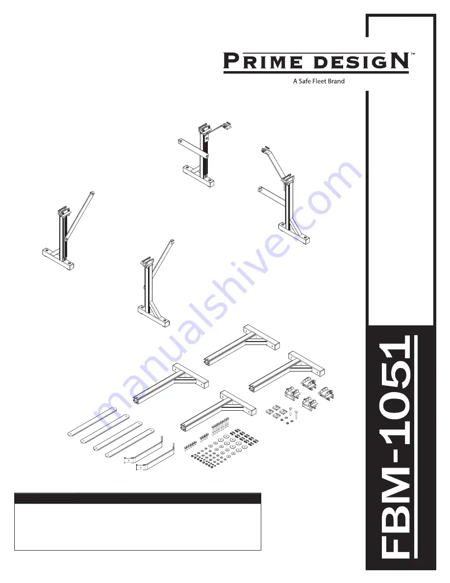 Safe Fleet Prime Design FBM-1051 Скачать руководство пользователя страница 1