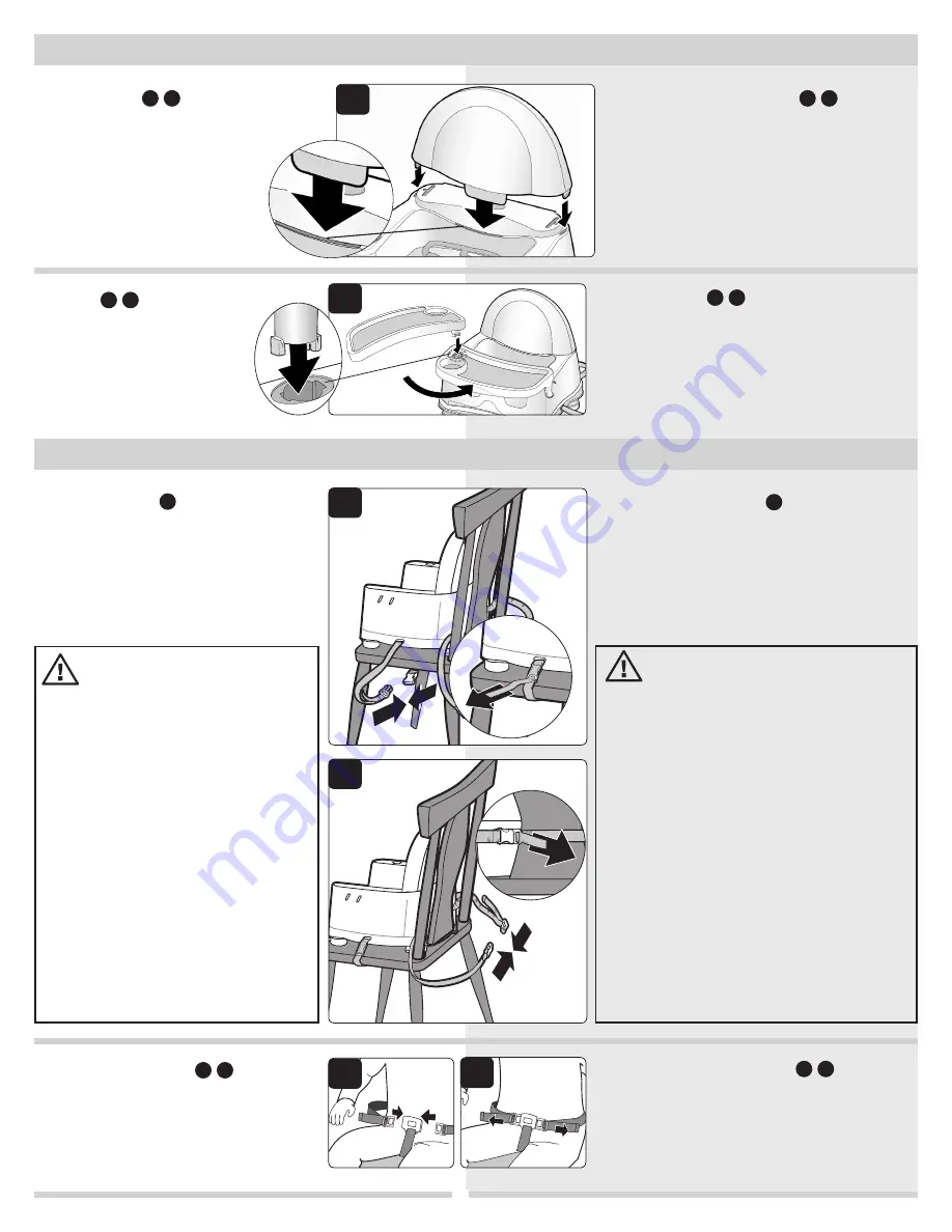 Safety 1st Easy Care Swing Tray Booster Скачать руководство пользователя страница 3