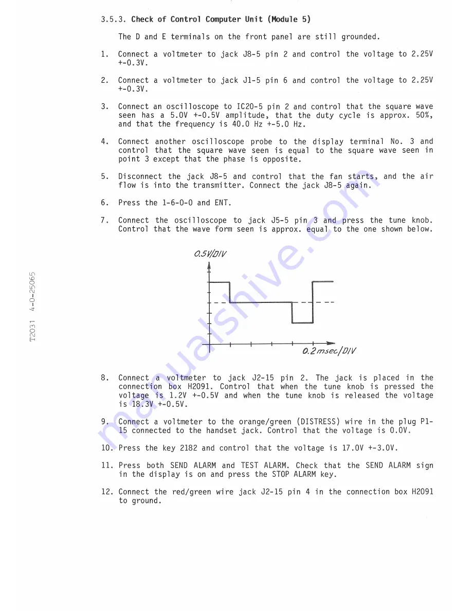 Sailor T2031 Instruction Book Download Page 59