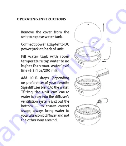 Saje AROMA ART PETITE Manual Download Page 9