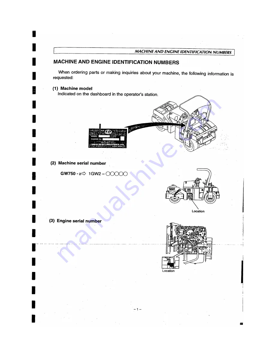 Sakai GW750-2 Operating & Maintenance Instructions Download Page 5