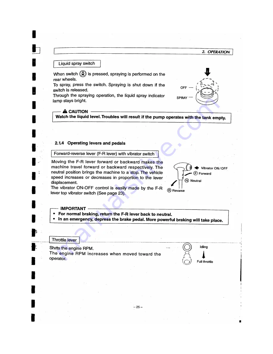 Sakai GW750-2 Operating & Maintenance Instructions Download Page 29