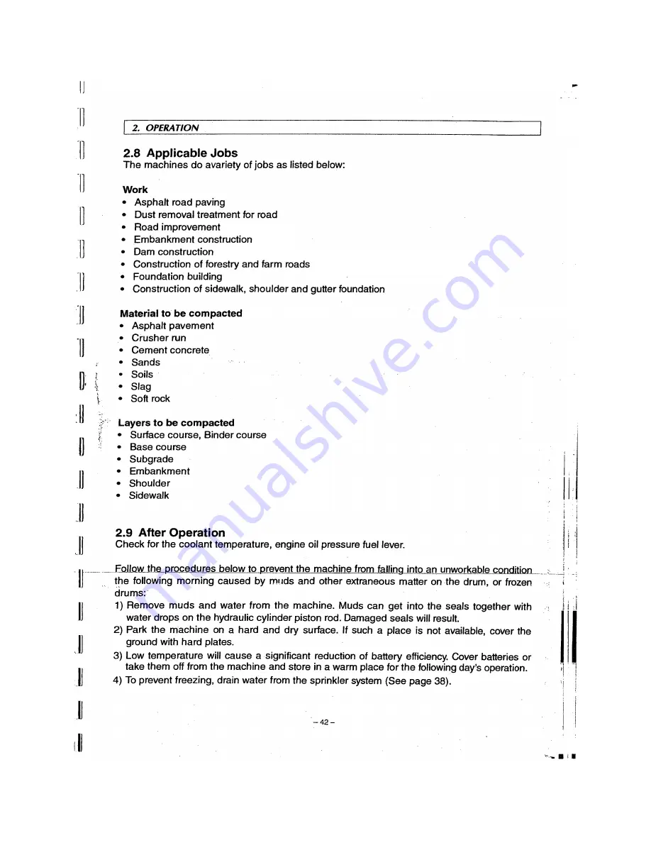 Sakai GW750-2 Operating & Maintenance Instructions Download Page 46