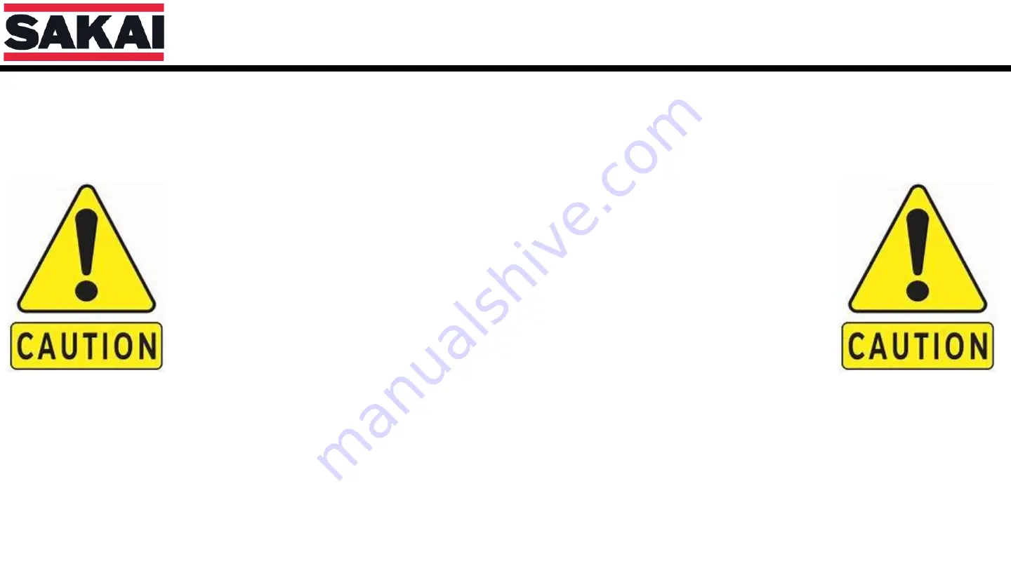 Sakai SV544 Troubleshooting And Diagnostics Information Download Page 2