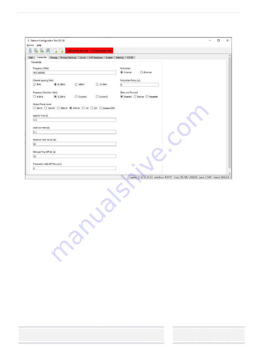 Salcom 20-62 Product Manual Download Page 16