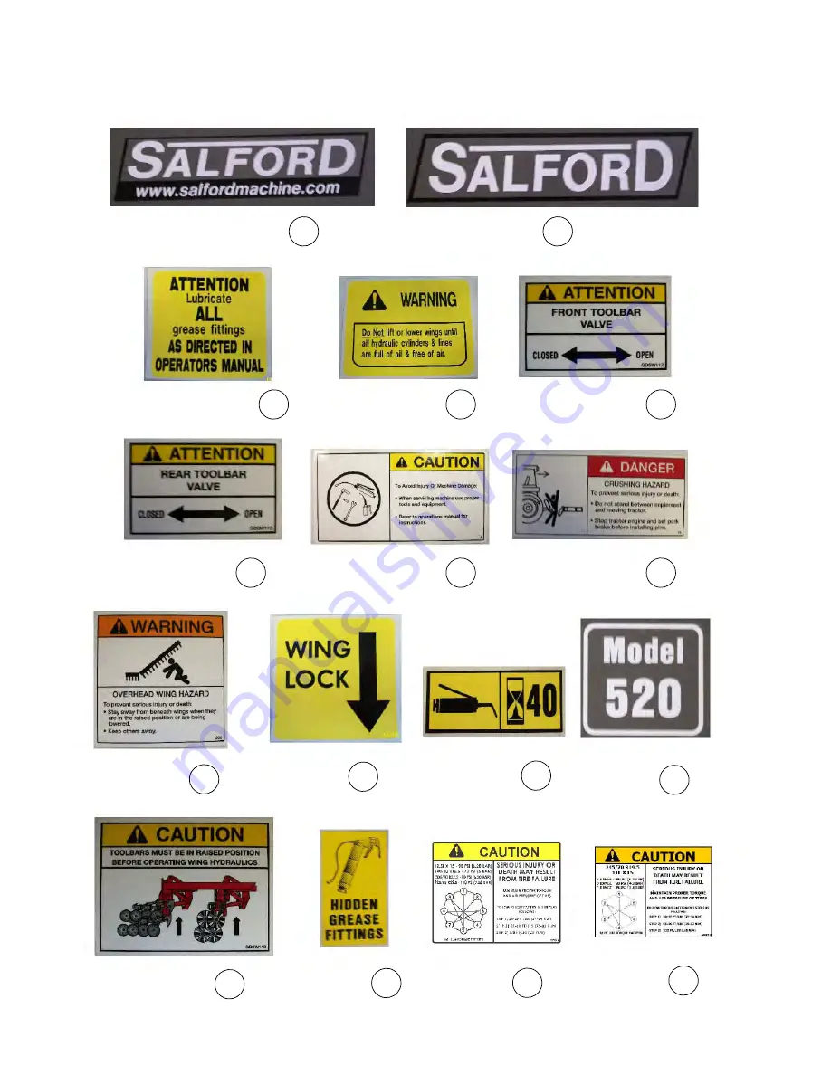 Salford 2015 522 Assembly And Parts Manual Download Page 59