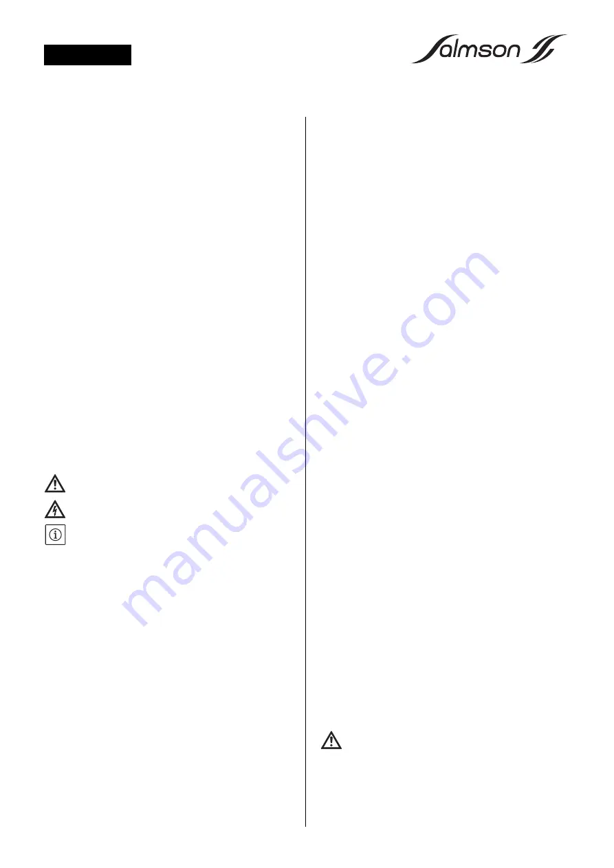 salmson SUBSON 10 Installation And Starting Instructions Download Page 13