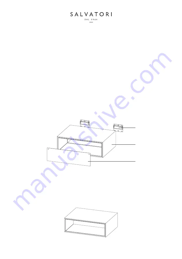 Salvatori Ciane Modular drawer Manual Download Page 2