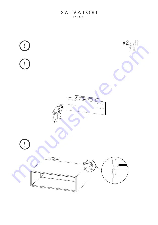 Salvatori Ciane Modular drawer Manual Download Page 4