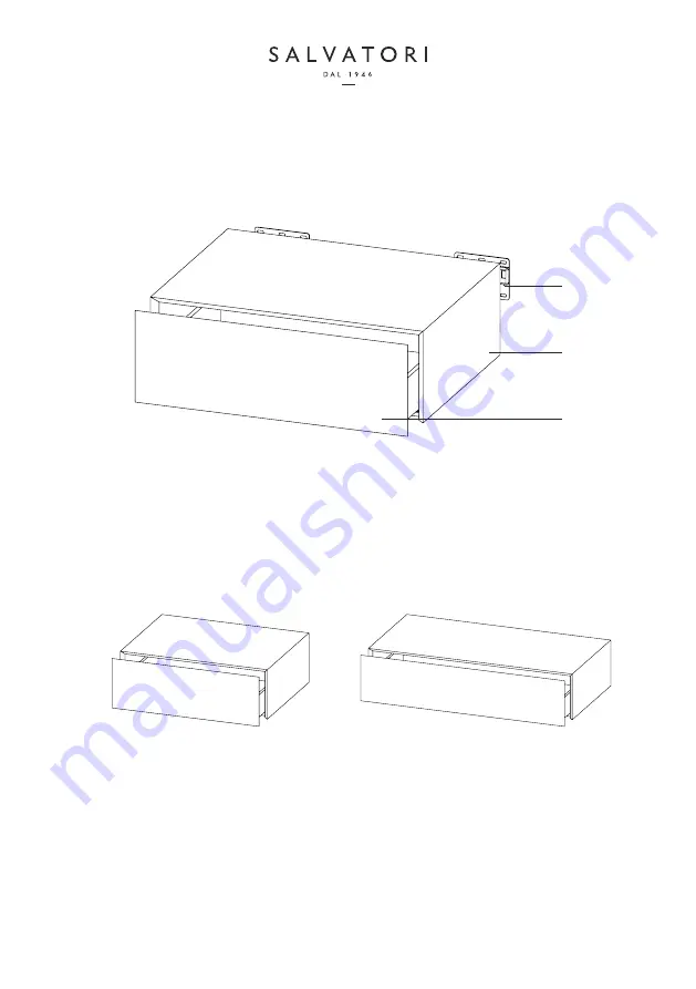 Salvatori Ciane Modular drawer Manual Download Page 6