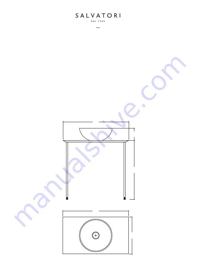 Salvatori NINFA BASIN Quick Start Manual Download Page 2