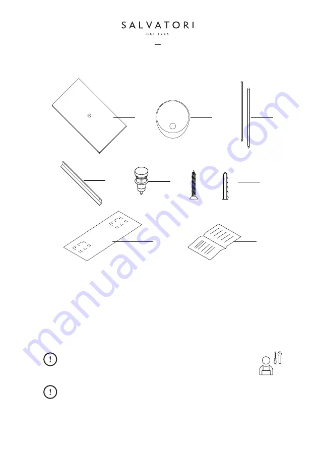 Salvatori NINFA BASIN Quick Start Manual Download Page 3